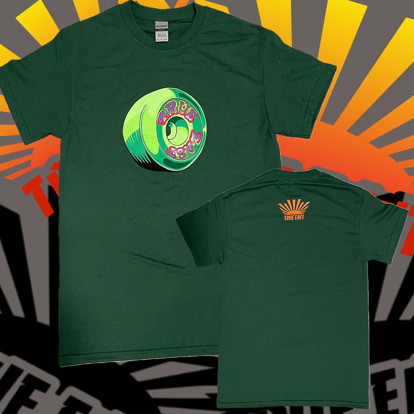 Orange and Green Roll One T